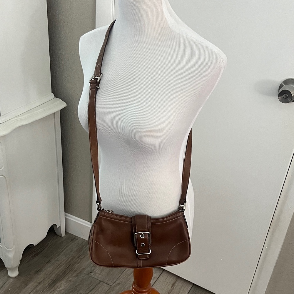 Coach Brown Leather Crossbody Bag